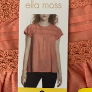 Ella Moss Ladies' Lace Trim Knit Top